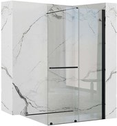 Душевая стенка Rea Cortis 120 (черный/прозрачное стекло)