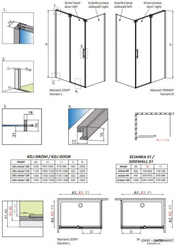 Душевая дверь Radaway Espera KDJ 140 R фото 8