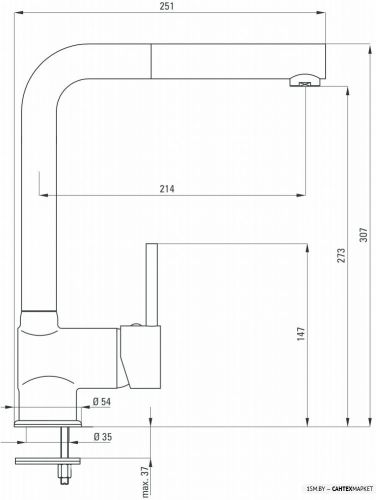 Смеситель для мойки Deante Aster BCA 073M фото 3