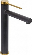 Смеситель для отдельностоящего умывальника Rea Grip REA-B9400 (черный/золотой)