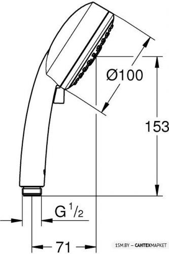 Душевая лейка Grohe New Tempesta Cosmopolitan 100 27572002 фото 2