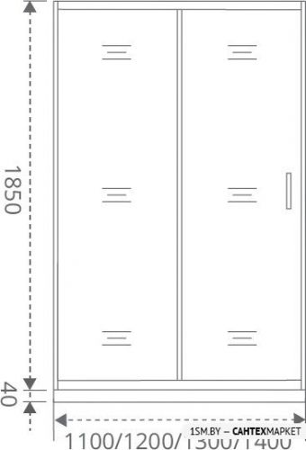 Душевая дверь Good Door Latte WTW 120 (матовое стекло) [Latte WTW-120-G-WE] фото 3