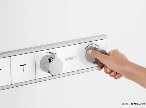 Смеситель для душа Hansgrohe RainSelect 15357600 (черный) фото 5