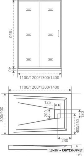 Душевая дверь Good Door Infinity WTW 120 (матовое/хром) фото 3