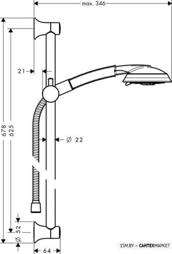 Душевой гарнитур Hansgrohe Raindance Classic 100 AIR 3jet 27843090 (хром/золото) фото 2