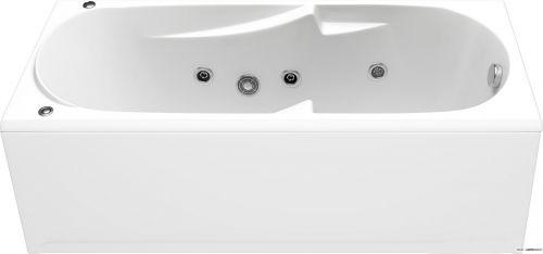 Акриловая ванна BAS Ибица 150x70 с гидромассажем Flat Brass фото 2