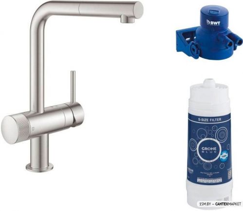 Смеситель для мойки Grohe Blue Pure Minta 119707 (суперсталь)