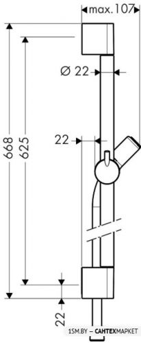 Душевая штанга Hansgrohe Unica C 65 27611000 фото 2