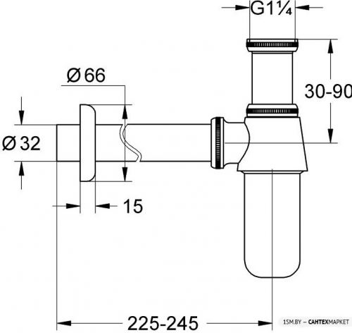 Сифон для умывальника Grohe 28920000 фото 2