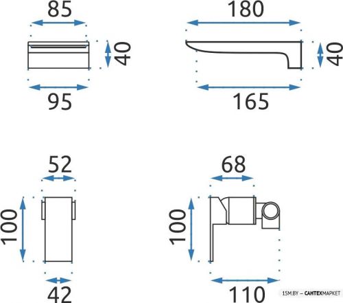 Смеситель для умывальника Rea Mason REA-B0690 (черный) фото 7