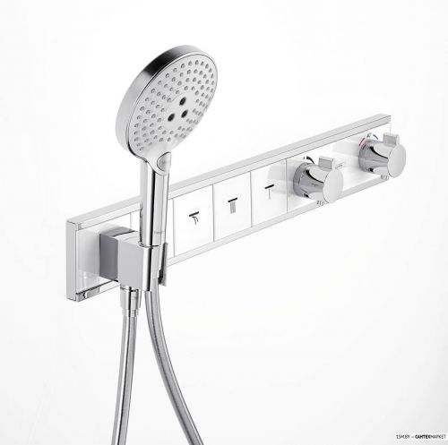 Смеситель для душа Hansgrohe RainSelect 15357400 (белый/хром) фото 3