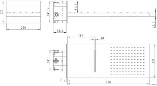 Верхний душ Villeroy & Boch Universal TVC00001200061 фото 2