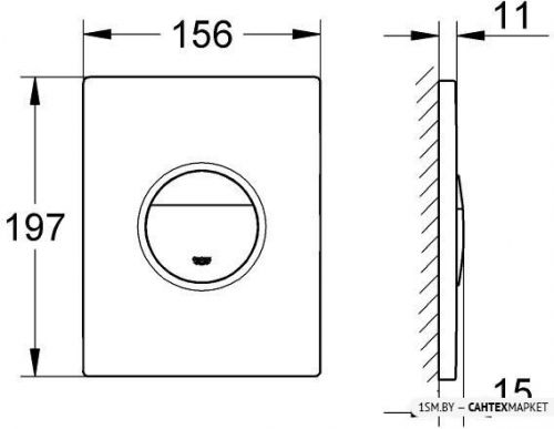 Панель смыва Grohe Nova Cosmopolitan 38847LI0 (белый/хром) фото 4