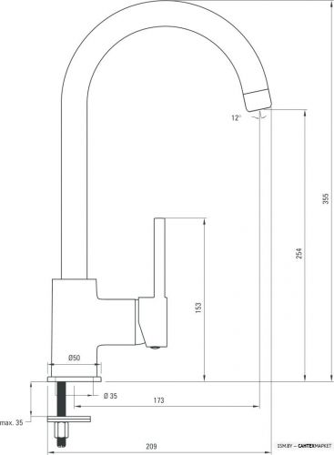 Смеситель для умывальника Deante Aster BCA 062M фото 3