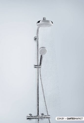 Душевая система Hansgrohe Crometta Showerpipe 160 1jet EcoSmart 27265400 фото 2