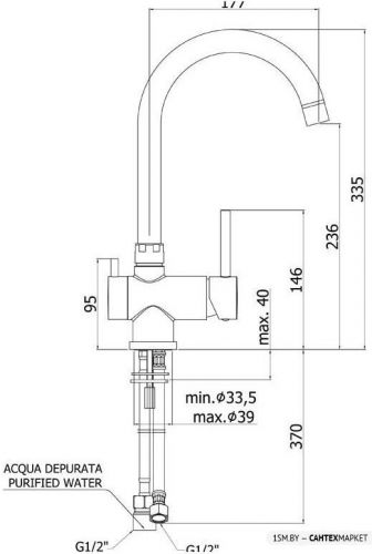 Смеситель для мойки Paffoni Stick SK190STVIE фото 3