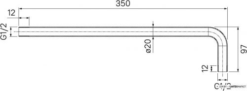 Держатель верхнего душа IDDIS Built-in Shower 001BB35i61 фото 4