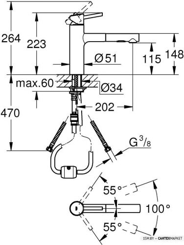 Смеситель для мойки Grohe Concetto 30273001 (хром) фото 2