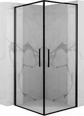 Душевой уголок Rea Abra 90x90 (черный/прозрачное стекло)