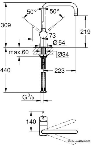 Смеситель для мойки Grohe Minta 32488A00 фото 2