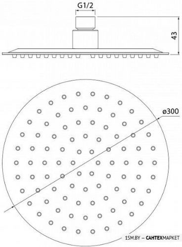 Верхний душ IDDIS 00430RSi64 фото 2