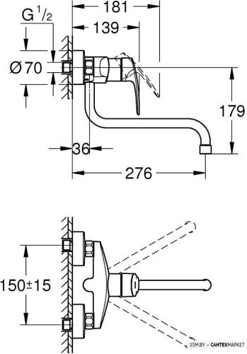 Смеситель для мойки Grohe Eurosmart 32224003 фото 4