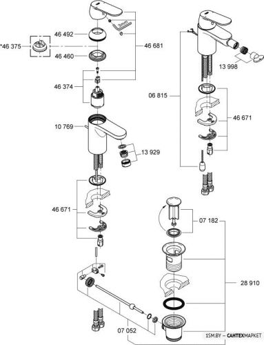 Смеситель для биде Grohe Eurosmart Cosmopolitan 32840000 фото 3