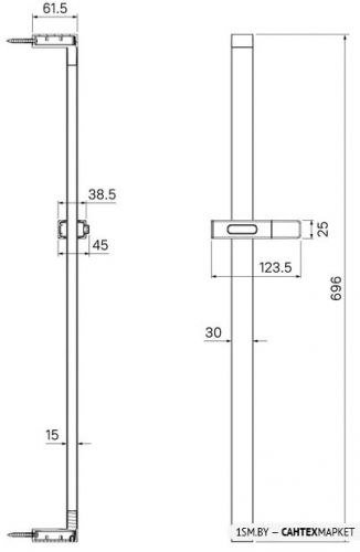 Душевая штанга IDDIS Slide SLI70BLi17 фото 2