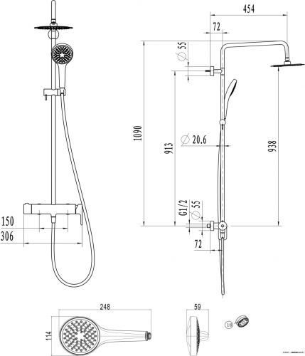 Душевая система Villeroy & Boch Embrace TVS1082000261 фото 2