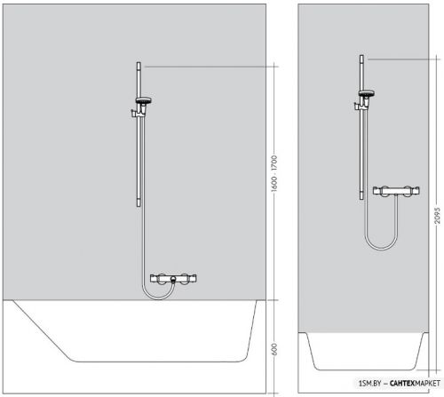 Душевая штанга Hansgrohe Unica C 65 27611000 фото 3