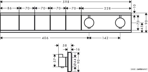 Смеситель для душа Hansgrohe RainSelect 15382700 (белый) фото 2