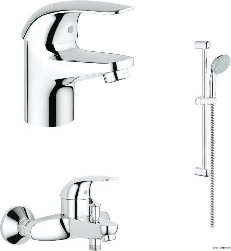 Комплект смесителей Grohe Eueroeco 124428