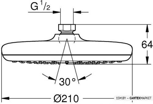 Верхний душ Grohe Tempesta 210 26410000 фото 2