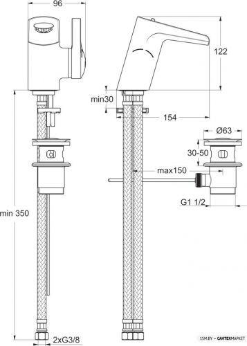 Смеситель для умывальника Ideal Standard Melange B8630AA фото 8