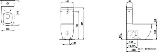 Напольный унитаз Laufen Palomba 8248064000001 фото 2