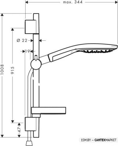 Душевой гарнитур Hansgrohe Raindance Select S 150 (27803400) фото 2