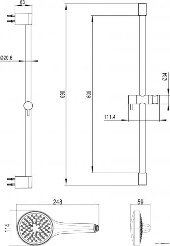 Душевая система Villeroy & Boch Embrace TVS1086000161 фото 2