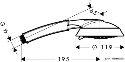 Душевой гарнитур Hansgrohe Raindance Classic 100 3jet 28548090 фото 2