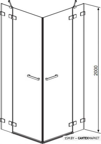 Душевой уголок Radaway Euphoria KDD 90x90 (383060-01L + 383060-01R) фото 4