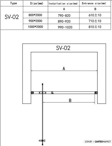 Душевая дверь RGW SV-02 100 фото 4