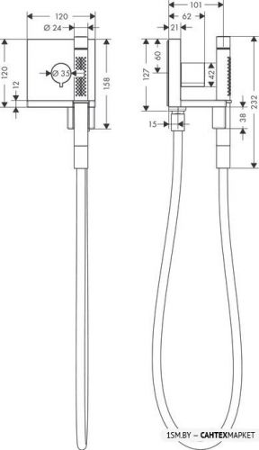 Душевой гарнитур Axor ShowerSolutions 10651000 фото 4