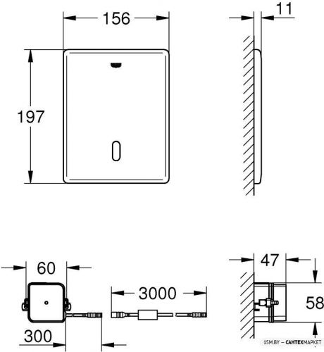 Панель смыва Grohe Tectron Skate 38698SD1 фото 2