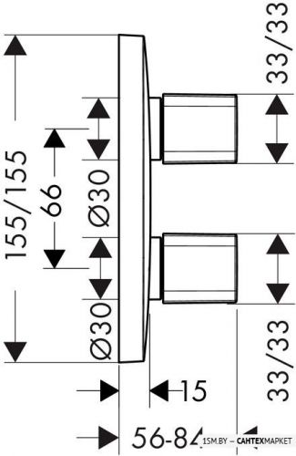 Переключатель режимов для душа Hansgrohe PuraVida 15777000 фото 2