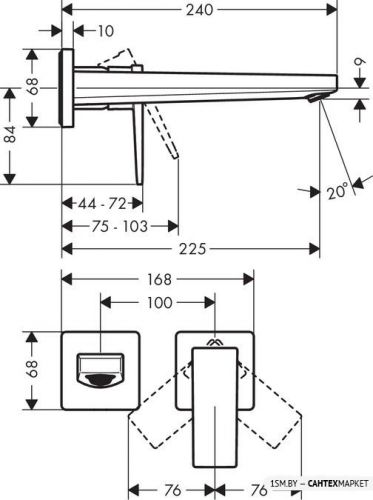 Смеситель для умывальника Hansgrohe Metropol 32526700 (белый матовый) фото 3