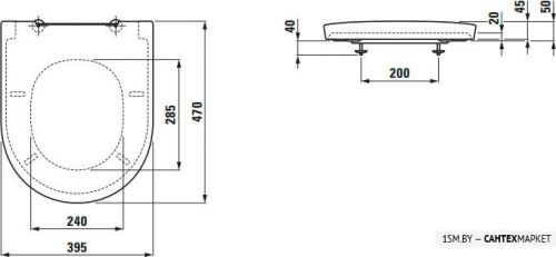 Напольный унитаз Laufen The New Classic H8238510000001 + H8288530008731 + H8918510000001 фото 8