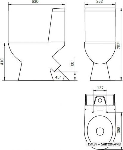 Напольный унитаз IDDIS Atlant ATL2DSEi24 фото 3