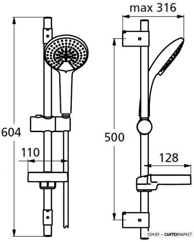 Душевой гарнитур Ideal Standard IdealRain B9425AA фото 2