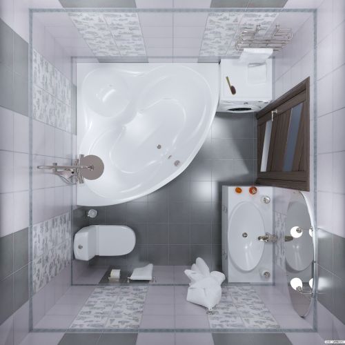Акриловая ванна Triton Сабина 160x160 (с каркасом, экраном и сифоном) фото 6