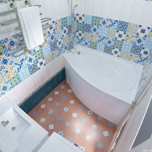 Акриловая ванна Triton Бриз 150x96R (с каркасом, 2 экрана и сифон) фото 6