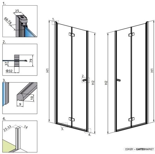 Душевая дверь Radaway Fuenta New DWB 100L фото 5